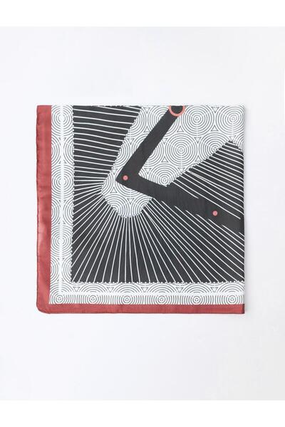 Jimmy Key Black Horse Figured Scarf