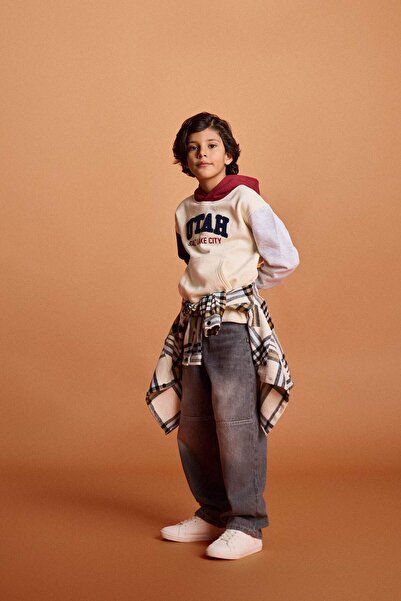 DeFacto Момчешки дънки с прав крак и кройка Barrel Fit G3256A825WN