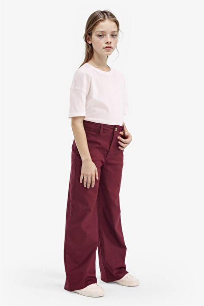 DeFacto بنطلون فلير فيت جاباردين للفتيات G4227A825WN