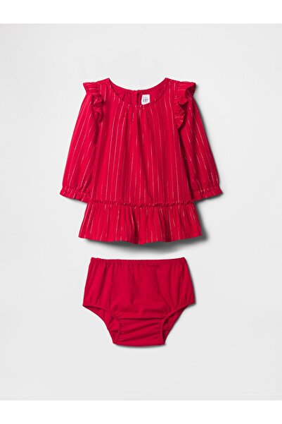GAP Bebek Kırmızı Çizgili 2'li Outfit Set