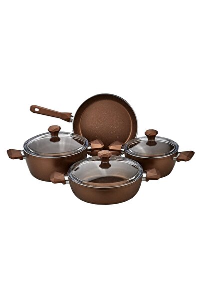 Pierre Cardin Graniks 7 Piece Cookware Set Rosegold