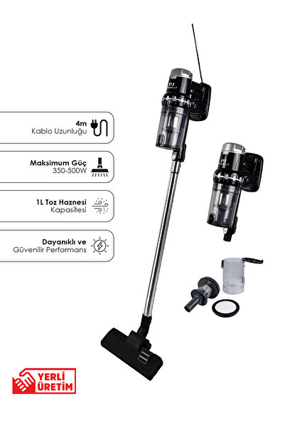 PiranTech EK200 Torbasız Kablolu Dikey Süpürge Elektrikli Süpürge