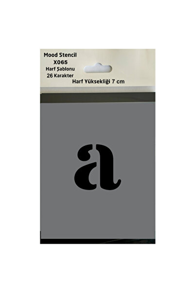 Mood Stencil Stencil Harf Boyama Şablonu X065