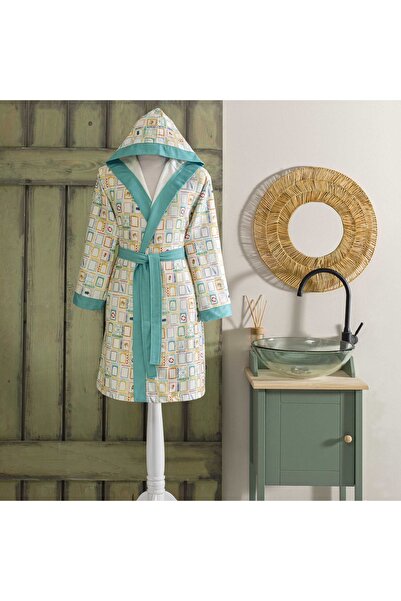 Taç Vario Cotton Polyester Young Bathrobe Mint 15-18 Years