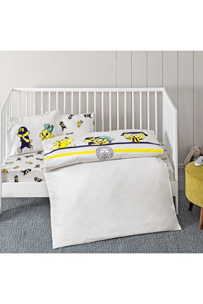 Taç Taç Lisanslı Fenerbahçe Strip Baby Pamuk Nevresim Takımı
