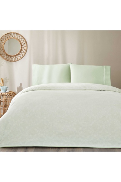 Taç Double Pizza Set Soleya Crown Jacquard Mint