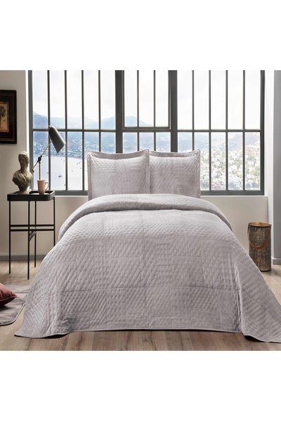 Taç Alvin Single Bedspread Set Gray