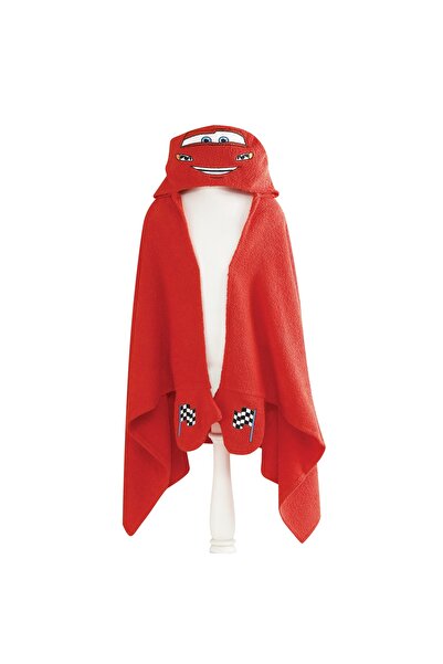 Taç Licensed Disney Cars Cotton 75X130 cm Towel Poncho Red