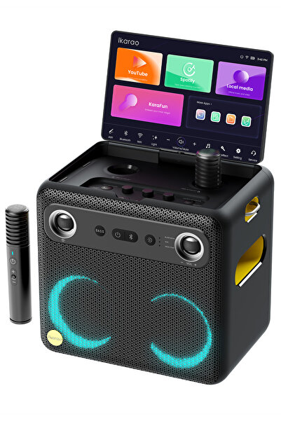 Ikarao Partybox Break X2 300w Karaoke Bluetooth Hoparlör Seti, Dahili 10.1" T...
