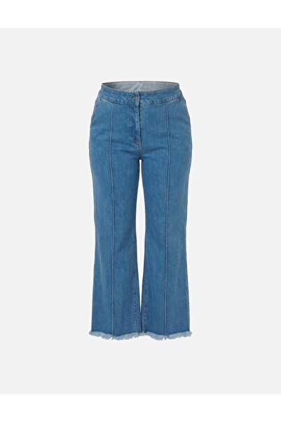 Kayra Çima Stitched Denim Trousers Blue