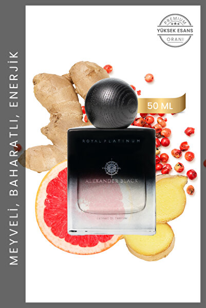 Royal Platinum Alexander Black 50 Ml Parfüm Ananas Bergamot Odunsu