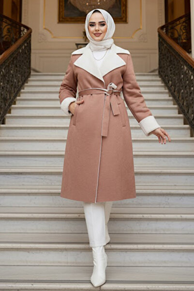 N.S NEVA STYLE Furry Biscuit Suede Hijab Cap 5959Bs