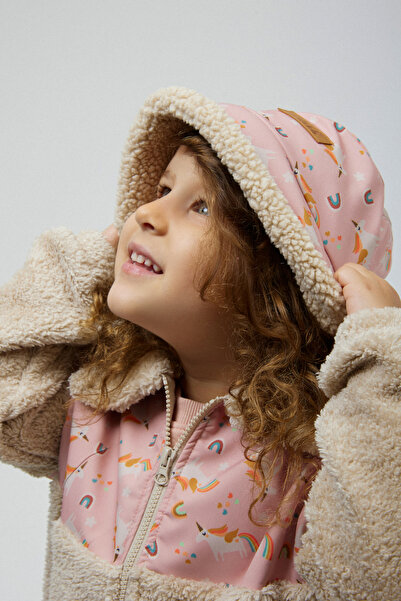 Miela Kids Unicorn Teddy Bucket Şapka - Somon