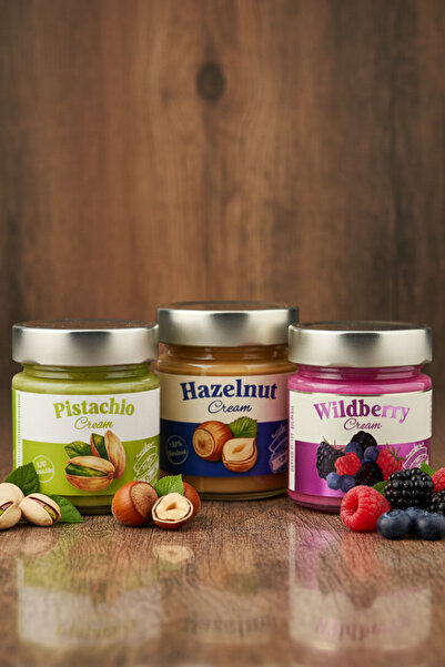 Frapella Fındık Kreması, Antepfıstık Kreması, Orman Meyvesi Kreması, 3 Adet x...