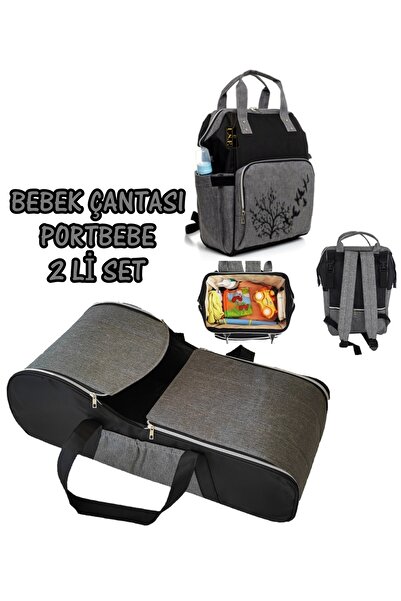 USF Portbebe Ana Kucağı Puset Bebek Taşıma + Anne Bebek Bakım Çantası