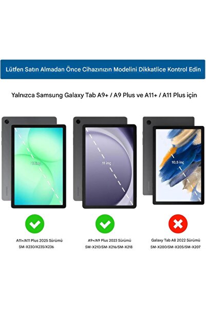 UnDePlus Samsung Galaxy Tab A11 Plus / A9 Plus 11inç X230 X210 Uyumlu Kılıf Astronot Silikon Çocuklara Özel
