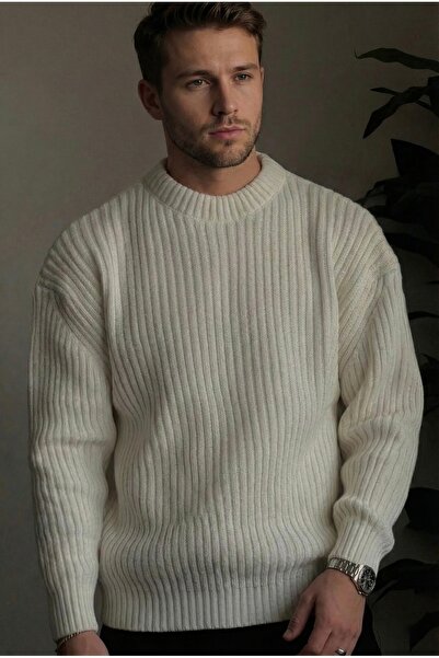 Tarz Cool Erkek Fitilli Örme Regular Triko Kazak