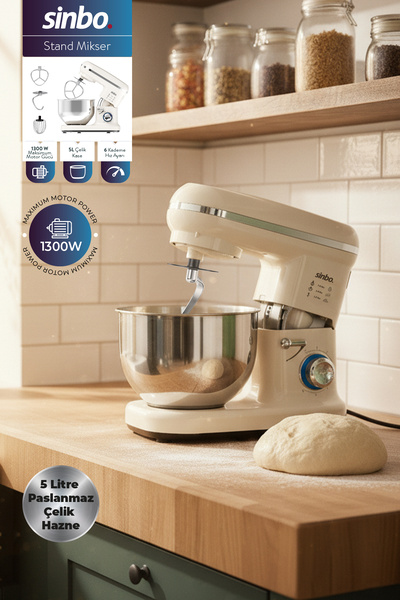 Sinbo SMX-2770 Standlı Mikser-Krem