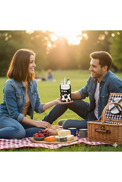 NS reliable Органайзер за прибори за хранене, който може да се пере, за къмпи...