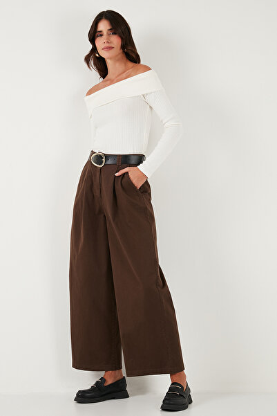 Lela Wide Leg High Waist Wide Leg Belted Pants Trousers 68351223