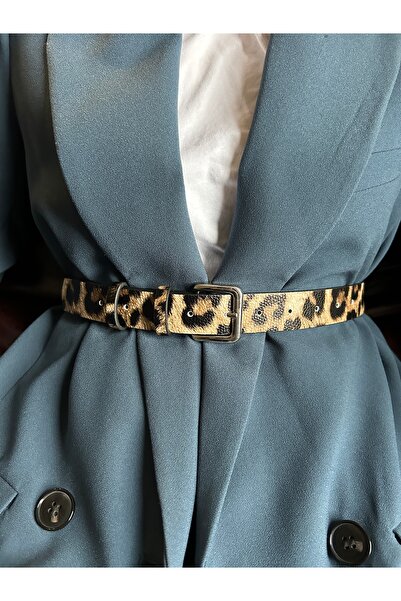 LİA KEMER حزام نسائي فضي منقوش مستطيل الشكل من Loyal، حزام للسترة، حزام للملا...