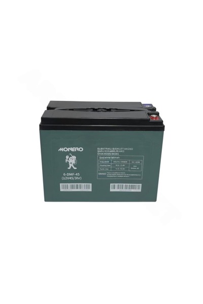 monero 12v-80 Amper [dar] E-bıke Akü -