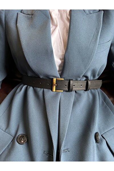 LİA KEMER Lyric Square Patterned Women Antique Vintage Buckle Belt Jachetă cu...