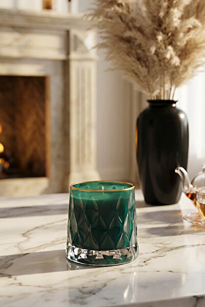 THE GROOVE Odunsu Palo Santo Kokulu 8 x 9 cm Dekoratif Kokulu Cam Mum Elle