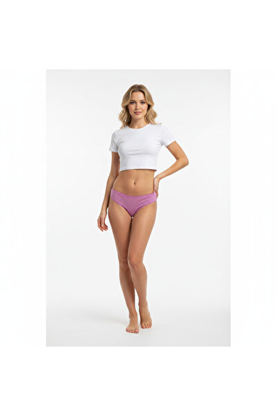 BONBON Women's Cotton Ornamental Lace Slip Panties Bb2104