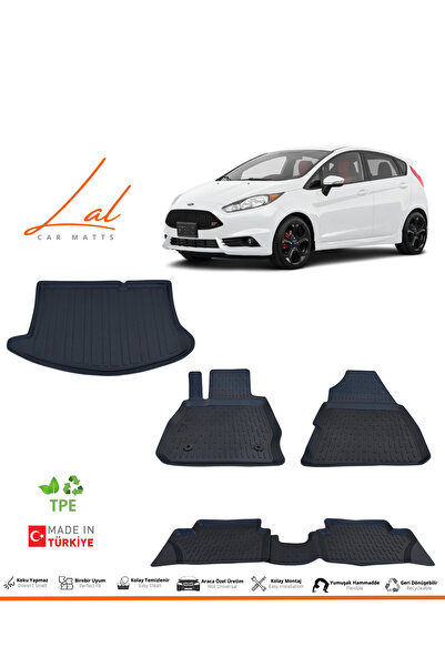Lal Ford Fiesta 3D Havuzlu Paspas Bagaj Havuzu Seti (2009-2017 Uyumlu)