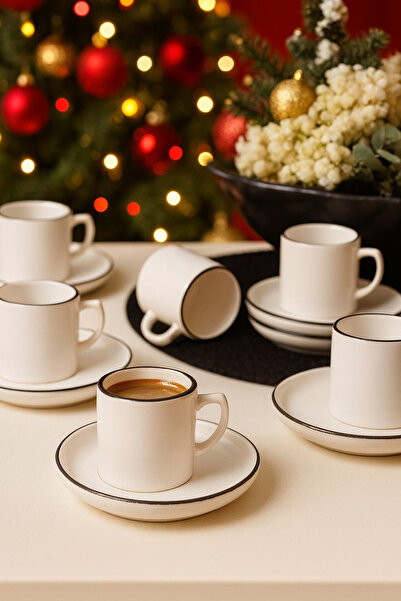 Keramika Simply Nordic Kahve Takımı 12 Parça 6 Kişilik 19985