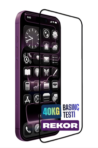 Mohseven واقي شاشة من الزجاج المقوى الشفاف ثلاثي الأبعاد لهاتف آيفون 14 برو م...