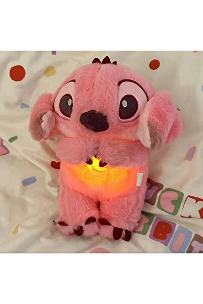 MUREE HEDİYELİK Nefes alan Peluş uyku arkadaşı stitch pembe
