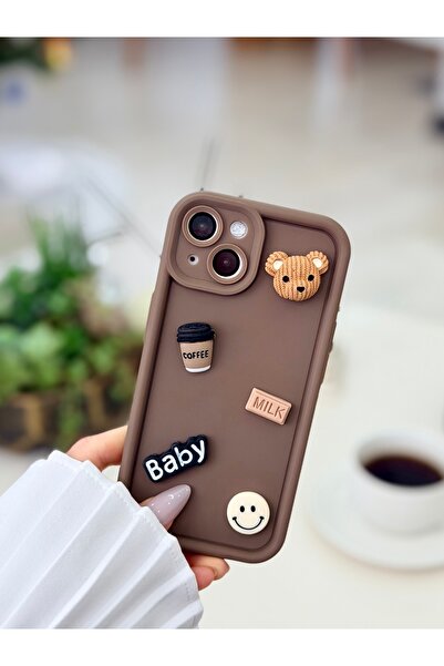 Go Aksesuar حافظة بتصميم لعبة الشوكولاتة المتوافقة مع هاتف iPhone 13 و14