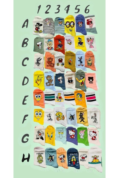 AL Bİ 90LIK Creați propriul set de 10 șosete din bumbac pentru colegiu, după ...