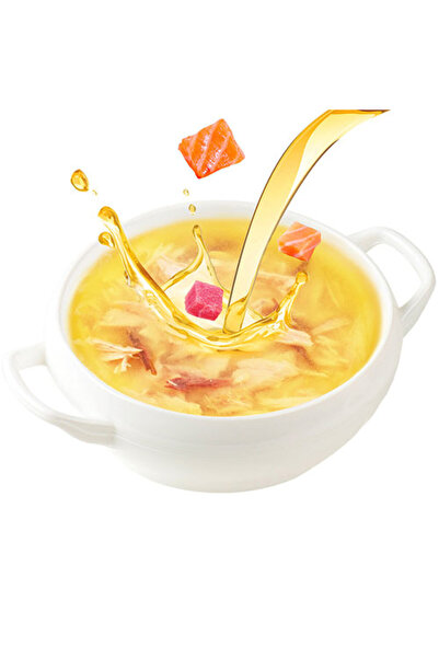 Wanpy Ton Balıklı ve Somonlu Tahılsız Kedi Çorbası 50 Gr