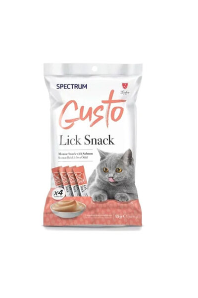 Spectrum Gusto Somon Balıklı Sıvı Kedi Ödül Maması 4x15 Gr