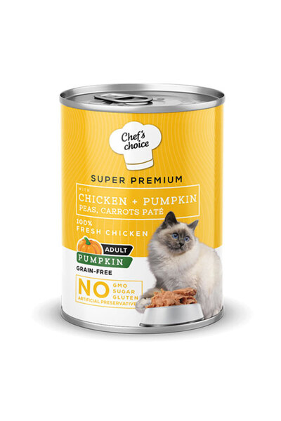 Chef's Choice Chefs Choice Pumpkin Pate Chicken Tavuklu Balkabaklı Tahılsız Ezme Yetişkin Kedi Konservesi 400 Gr