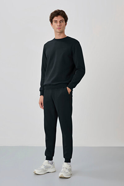 AIR JONES Set de trening pentru bărbați Andy Forest Green Raster - 85190