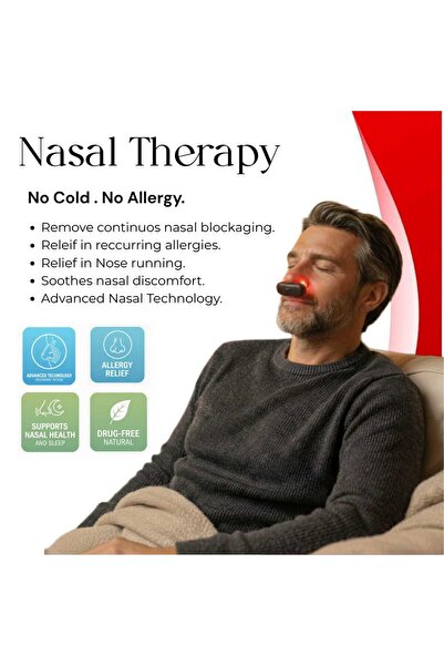 unbranded لا مزيد من نزلات البرد - العلاج بالضوء الأحمر للأنف - جهاز العلاج ا...
