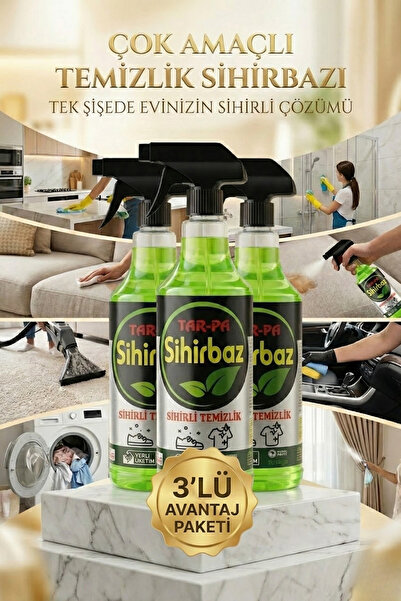 Genel Markalar Sihirbaz Çok Amaçlı Leke Çıkarıcı 1000ml x 3 Adet - Koltuk Hal...