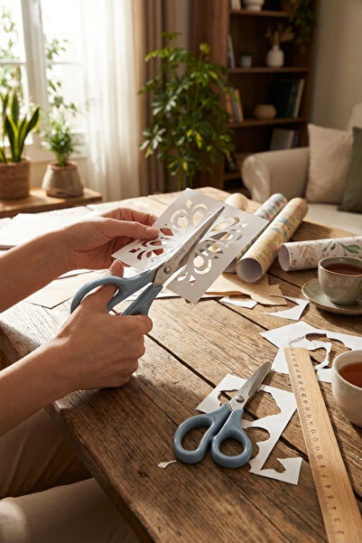 Rooc 2'li Çok Amaçlı Makas Seti – Küçük Boy Mavi, 14.5 Cm