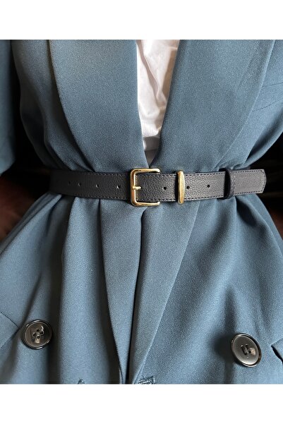 LİA KEMER Model oval dur, dreptunghiular, centură cu cataramă aurie pentru fe...