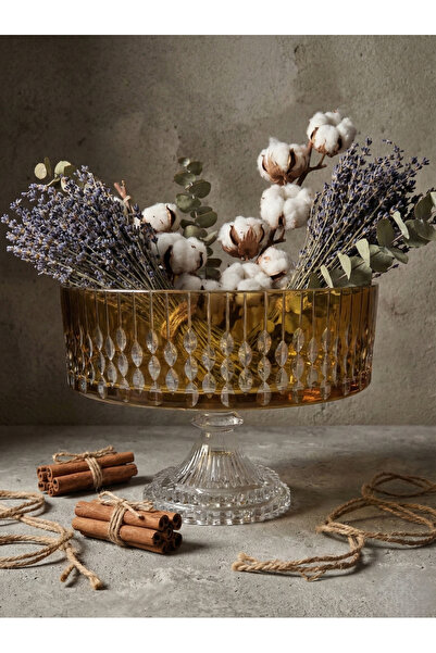 AKDEN STORE وعاء زجاجي للديكور الكريستالي، وعاء عرض، وعاء سلطة