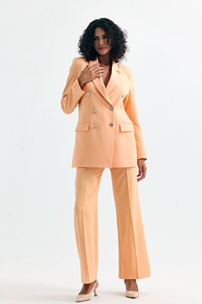 Sense Women's Suit Jacket And Pants| TK34239 Salmon