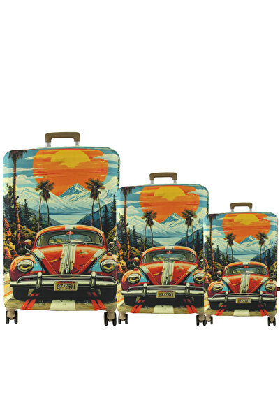 MY SARACİYE (My # 144 Vw3) Case Set for Suitcases (Cabin, Medium and Large)