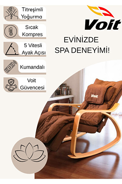 Voit M300 Elektrikli Masaj Koltuğu Masaj Sandalyesi Kahverengi Kumandalı