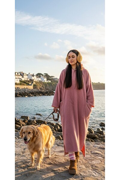 bysezerozer Wellsoft Double Sided Fleece Soft Saw Poncho