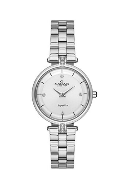 Nacar Sapphire Glass Silver Women Wrist Watch Nc34-39C714-Asms