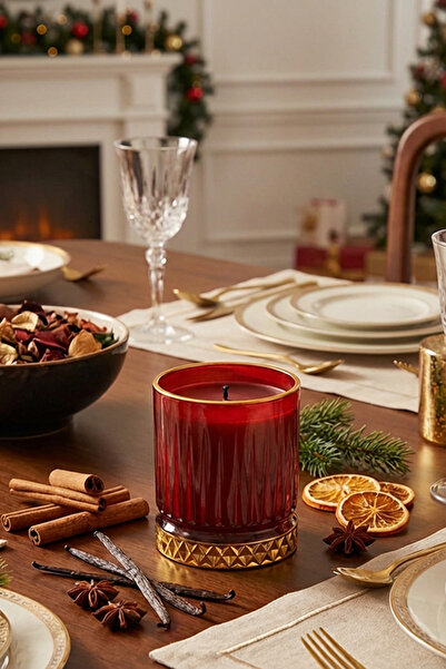 THE GROOVE Vanilya Tarçın Kokulu Special Bordo Gloria 8,5 X 9,5 Cm Dekoratif ...